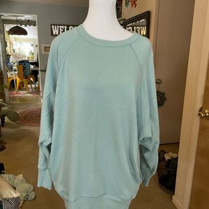 Aerie Soft blue/mint Crew Neck Sweater